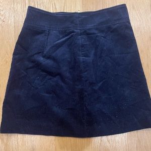 Navy blue corduroy J.Crew skirt